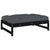 Garden Footstool Black 120x80 cm Solid Wood Pine