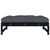 Garden Footstool Black 120x80 cm Solid Wood Pine