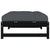 Garden Footstool Black 120x80 cm Solid Wood Pine