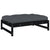 Garden Footstool Black 120x80 cm Solid Wood Pine