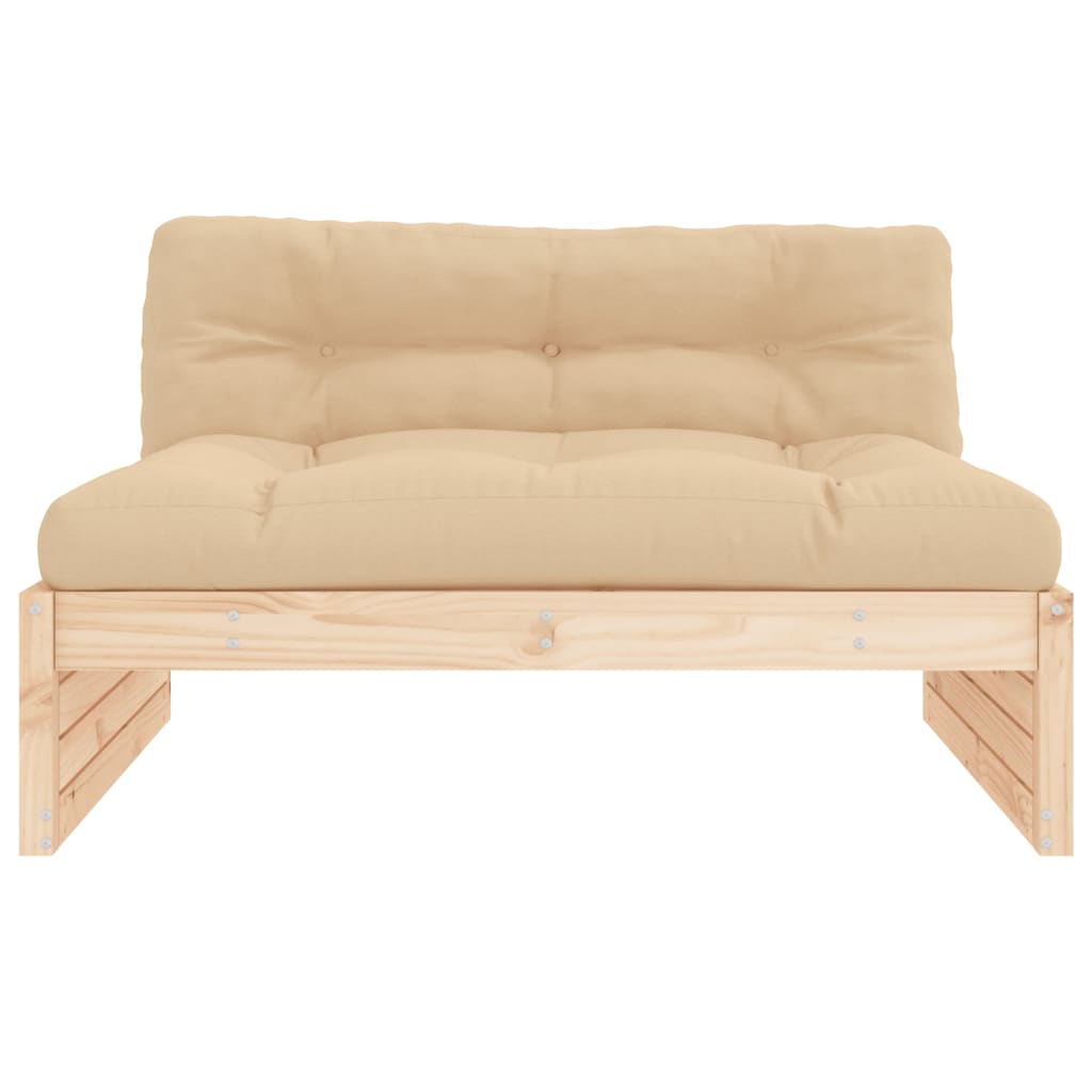 Middle Sofa 120x80 cm Solid Wood Pine