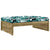 Garden Footstool 120x80 cm Impregnated Wood Pine