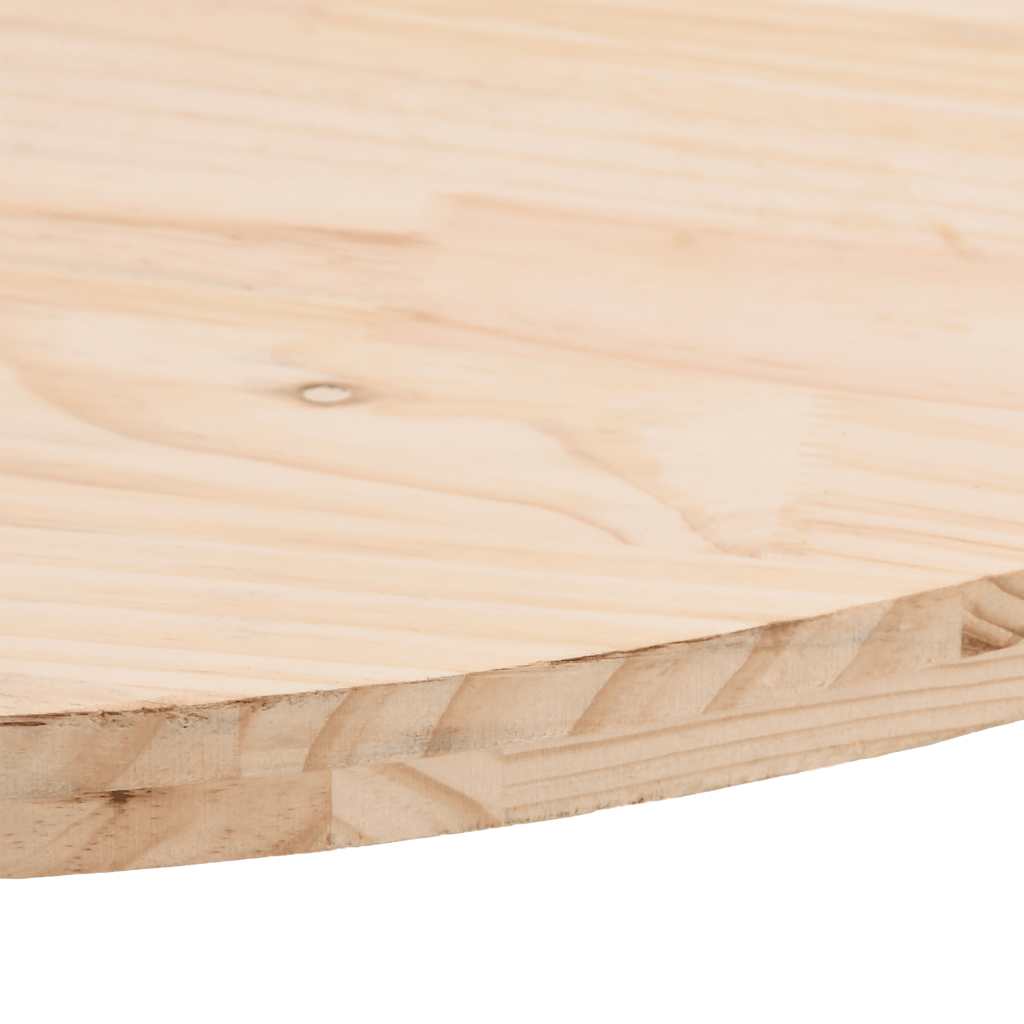 Table Top 60x30x2.5 cm Solid Wood Pine Oval