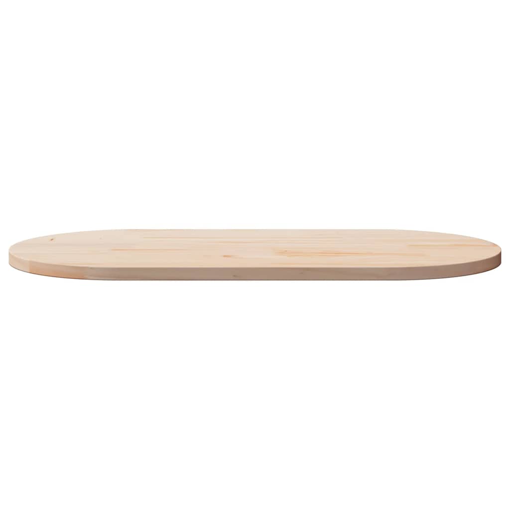 Table Top 100x50x2.5 cm Solid Wood Pine Oval
