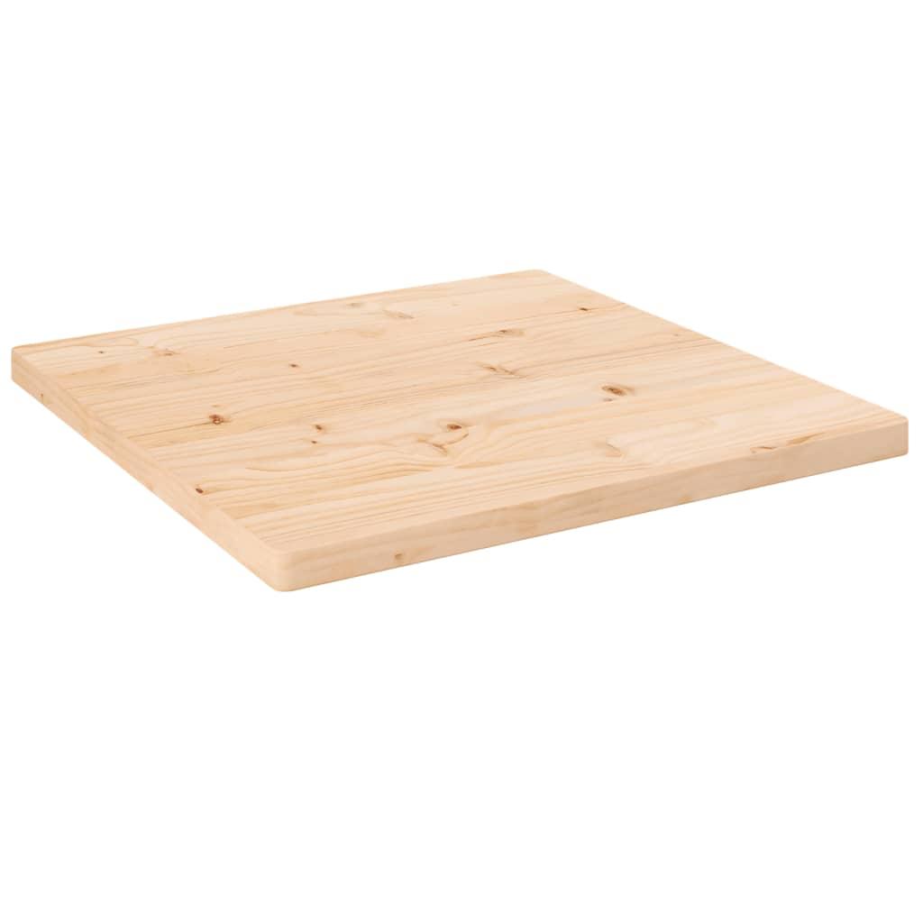 Table Top 50x50x2.5 cm Solid Wood Pine Square