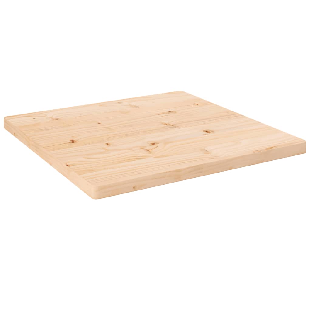 Table Top 60x60x2.5 cm Solid Wood Pine Square