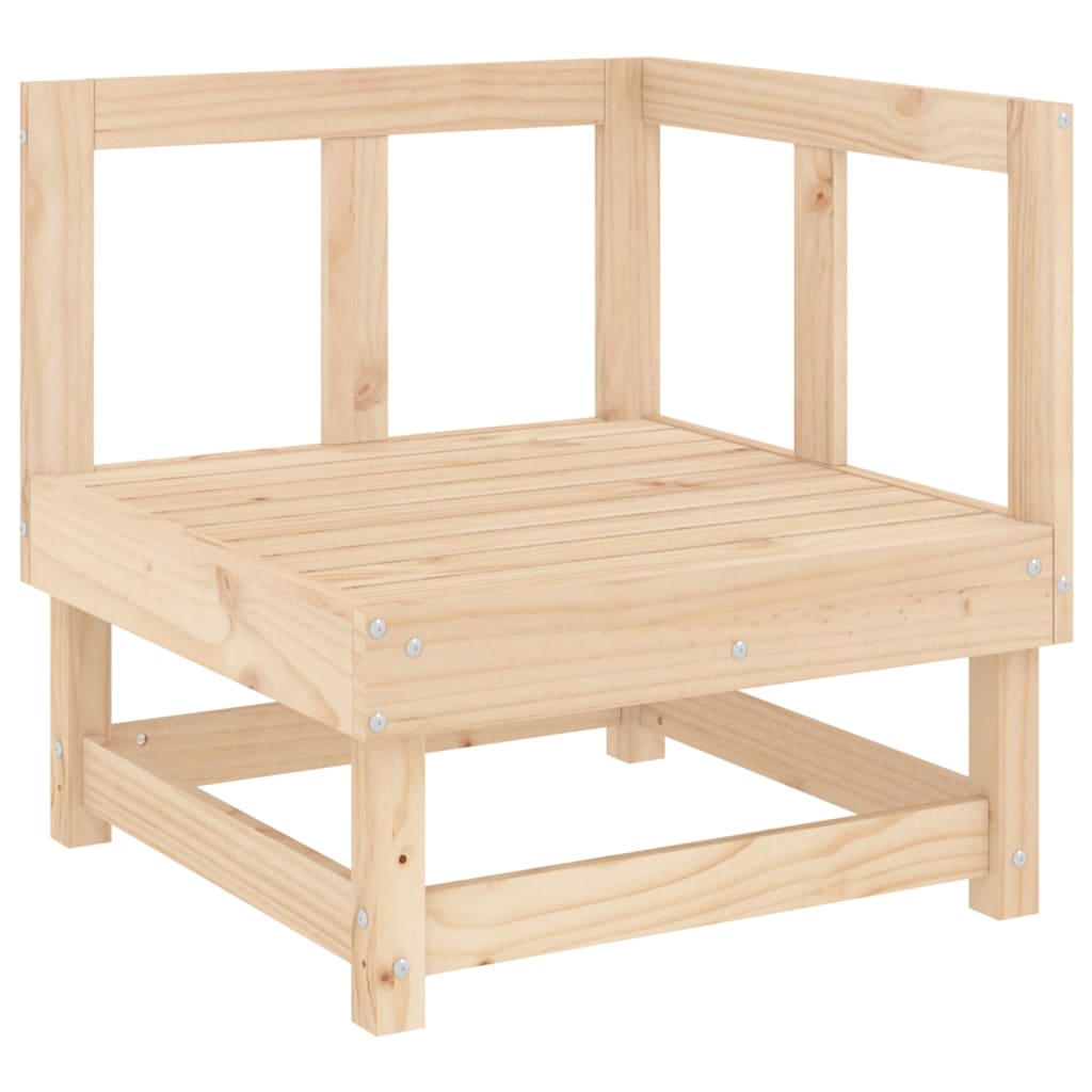 3 Piece Garden Lounge Set Solid Wood Pine