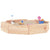 Sandbox with Seats Octagon Solid Wood Pine