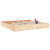 Sandbox with Seats Square Solid Wood Pine