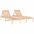 Sun Loungers 2 pcs 199.5x60x74 cm Solid Wood Pine