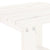 Garden Side Table White 40x38x28.5 cm Solid Wood Pine