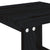 Garden Side Table Black 40x38x28.5 cm Solid Wood Pine