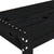 Garden Bench Black 110x38x45 cm Solid Wood Pine