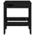 Garden Stools 2 pcs Black 40x36x45 cm Solid Wood Pine