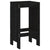 Bar Stools 2 pcs Black 40x36x75 cm Solid Wood Pine