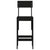 Bar Stools 2 pcs Black 40x48.5x115.5 cm Solid Wood Pine