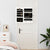 Mirror Jewellery Cabinet Wall Mounted White 37.5x10x67 cm