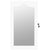 Mirror Jewellery Cabinet Wall Mounted White 37.5x10x67 cm