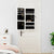 Mirror Jewellery Cabinet with LED Lights Wall Mounted White