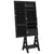 Mirror Jewellery Cabinet with LED Lights Free Standing Black