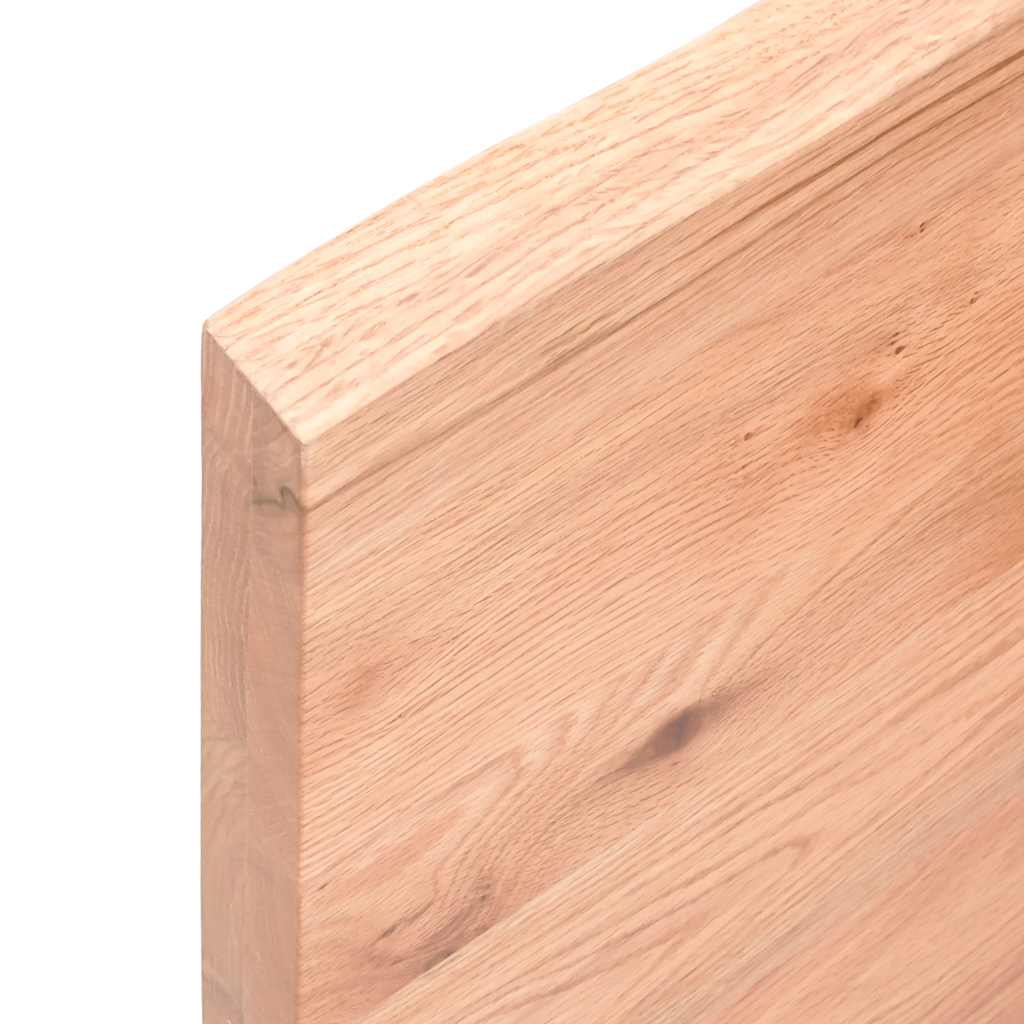 Wall Shelf Light Brown 160x40x(2-4) cm Treated Solid Wood Oak