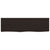 Wall Shelf Dark Brown 100x30x(2-4) cm Treated Solid Wood Oak