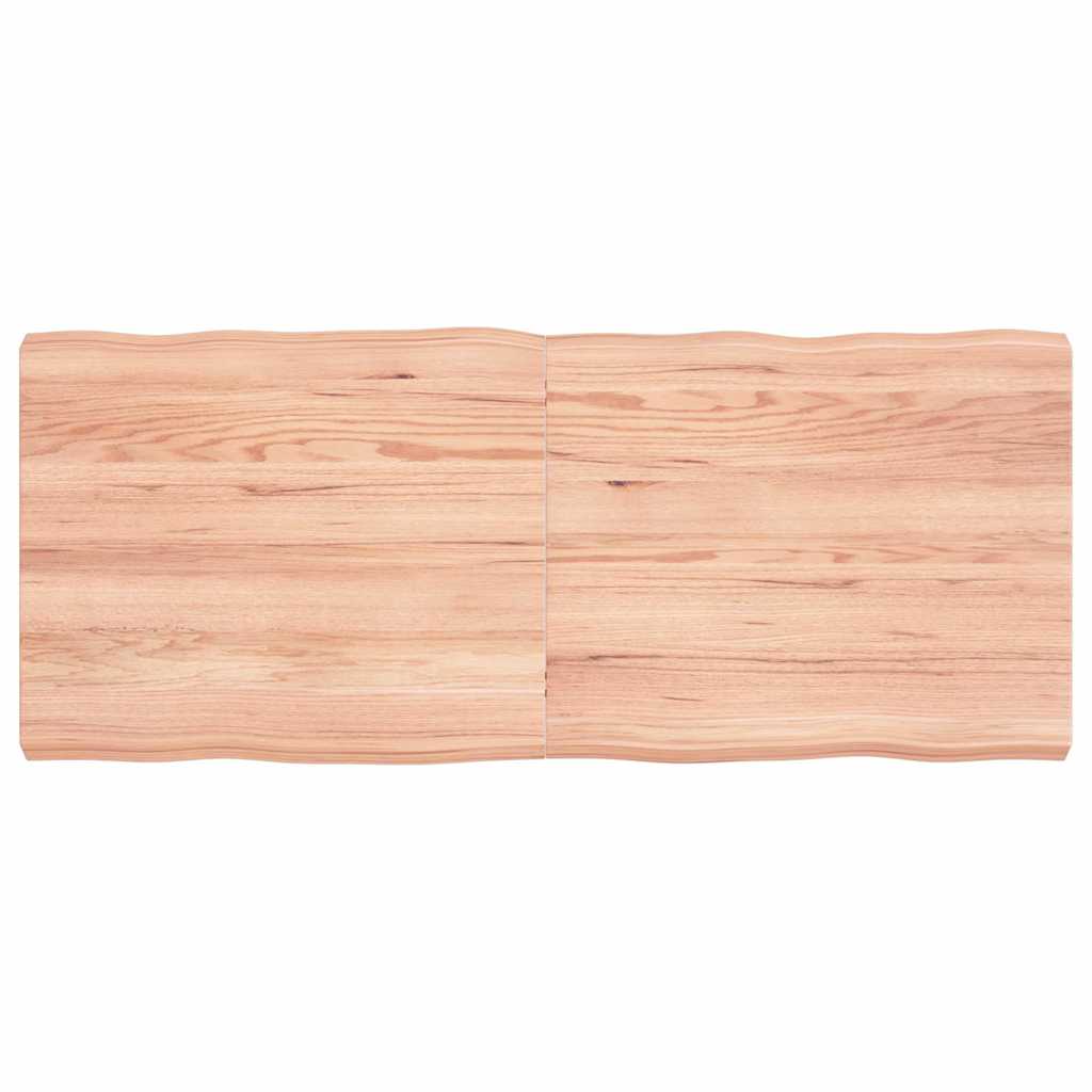 Table Top Light Brown 120x50x(2-6) cm Live Edge