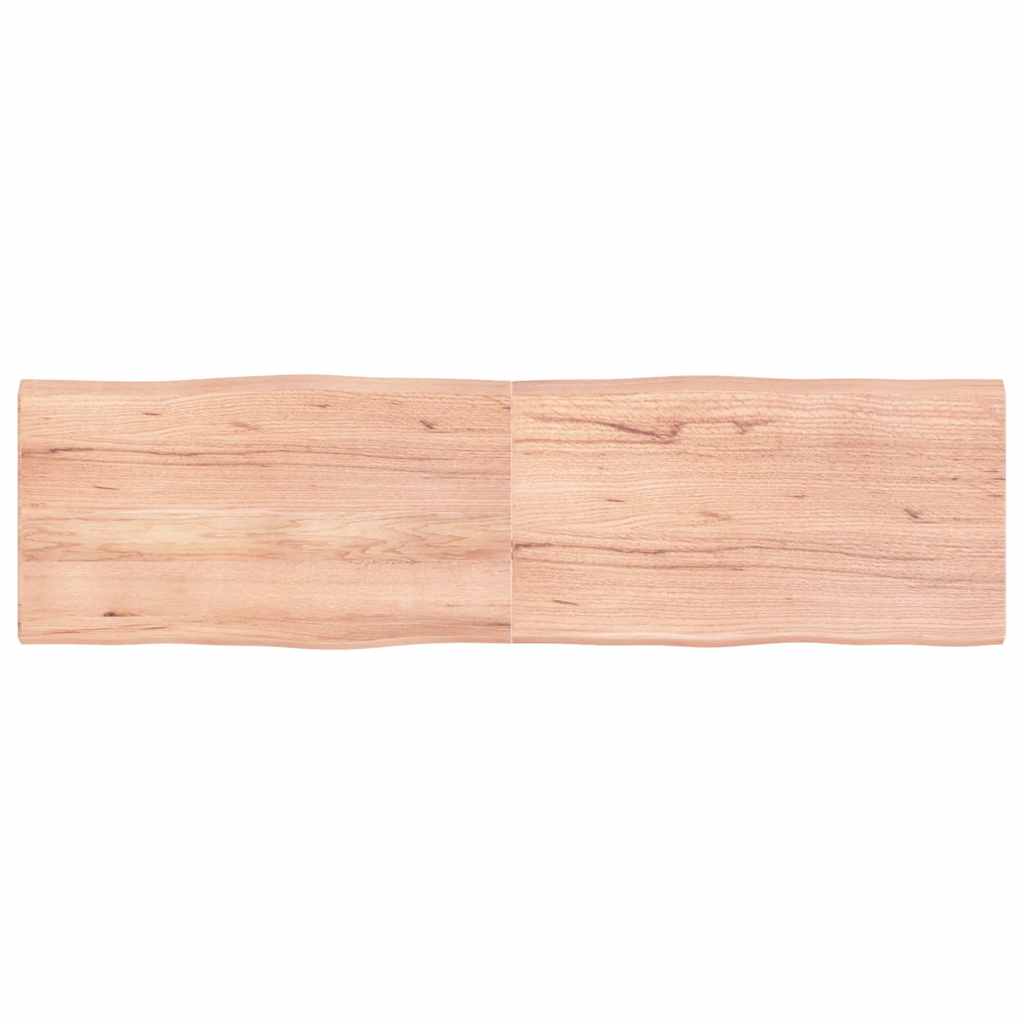 Table Top Light Brown 180x50x(2-4) cm Live Edge