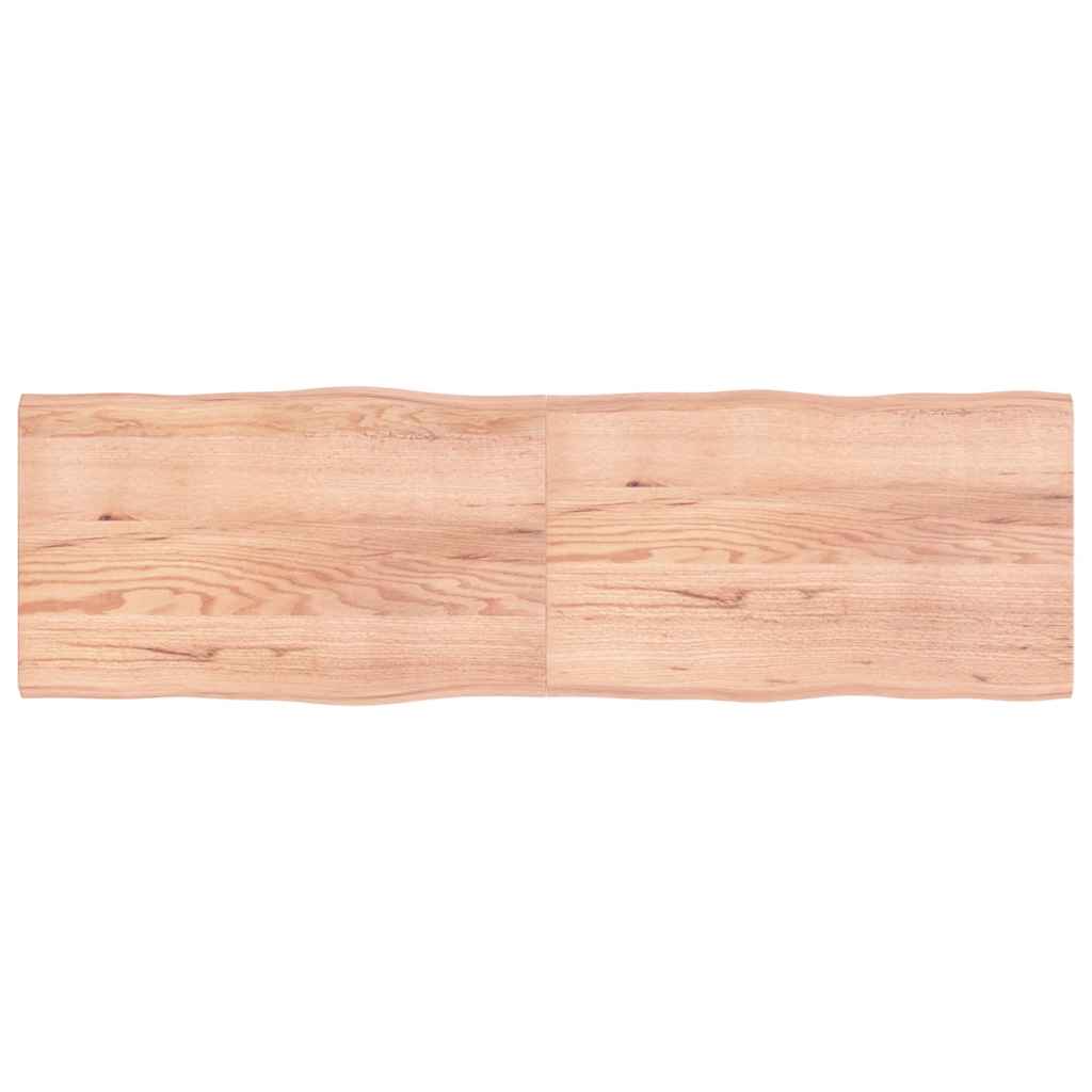 Table Top Light Brown 200x60x(2-4) cm Live Edge
