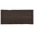 Table Top Dark Brown 100x40x(2-4) cm Treated Solid Wood Live Edge