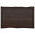 Table Top Dark Brown 100x60x(2-6) cm Treated Solid Wood Live Edge