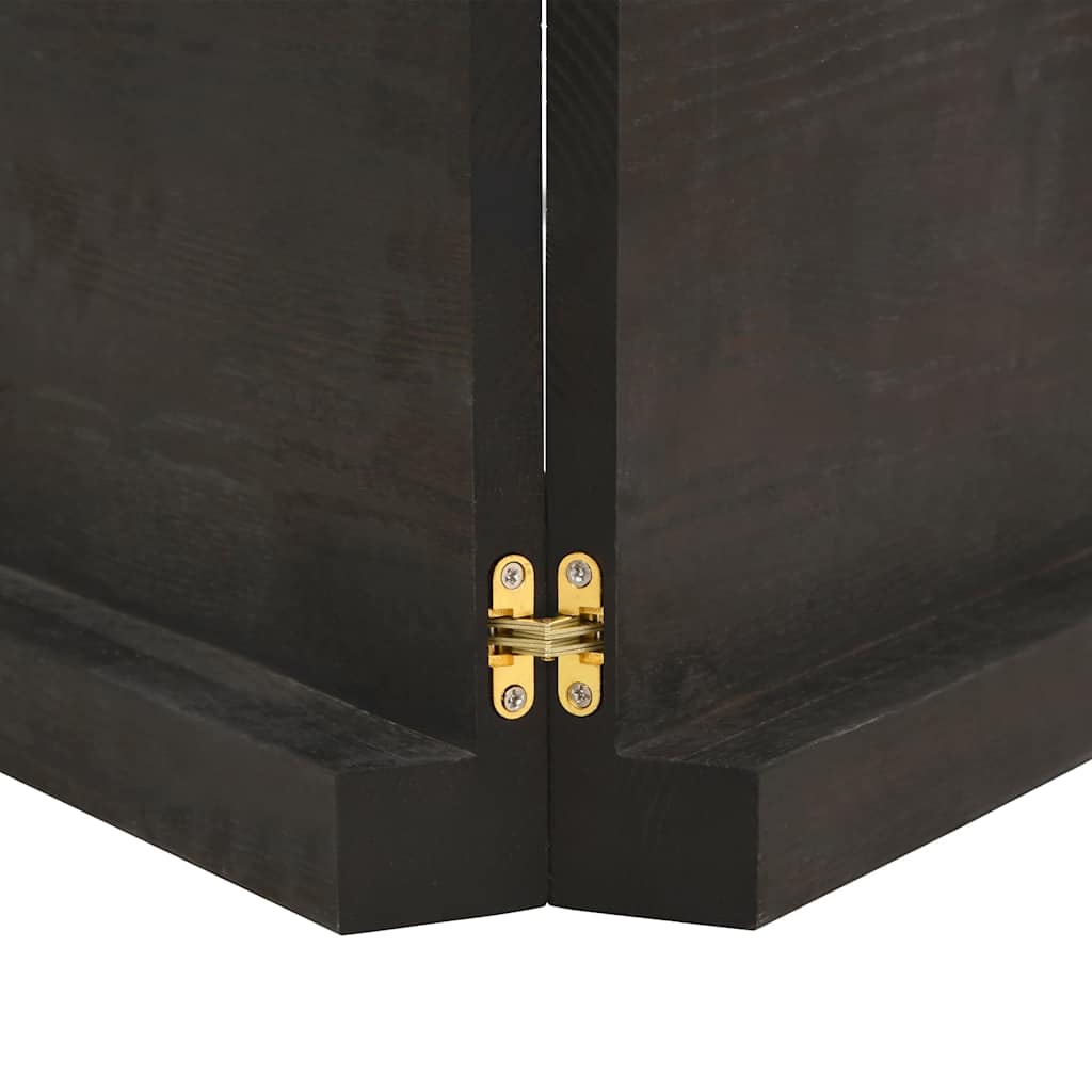 Table Top Dark Brown 120x60x(2-6) cm Treated Solid Wood Live Edge