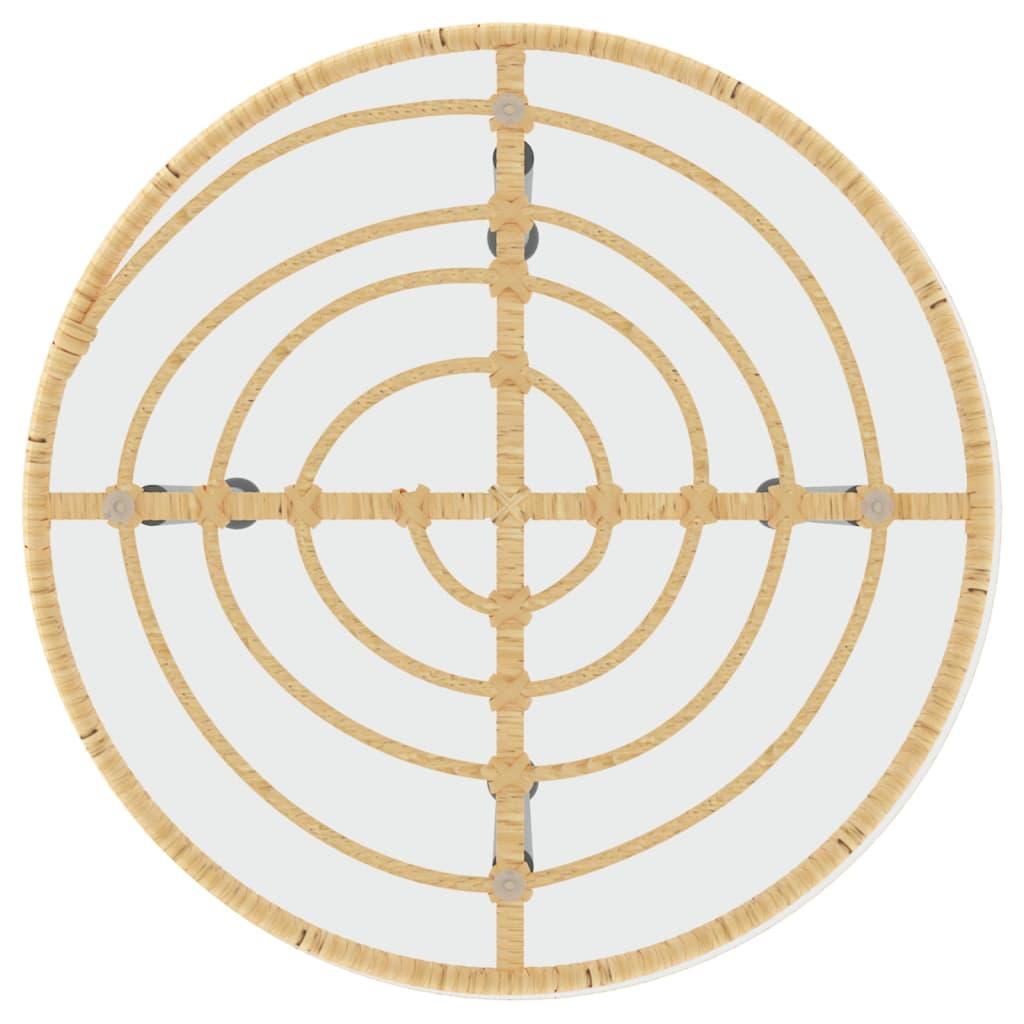 3 Piece Garden Dining Set Poly Rattan