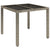 5 Piece Garden Dining Set with Cushions Grey Poly Rattan