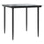 5 Piece Garden Dining Set with Cushions Black and Grey Poly Rattan