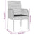 5 Piece Garden Dining Set with Cushions Black and Grey Poly Rattan