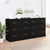 Sideboards 2 pcs Black Engineered Wood