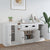 Sideboards 3 pcs White Engineered Wood