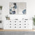 Sideboards 3 pcs White Engineered Wood