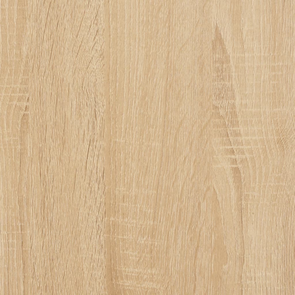 Desk with Cabinet Sonoma Oak Engineered Wood