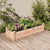 Garden Raised Bed with Liner 120x45x25 cm Solid Wood Fir