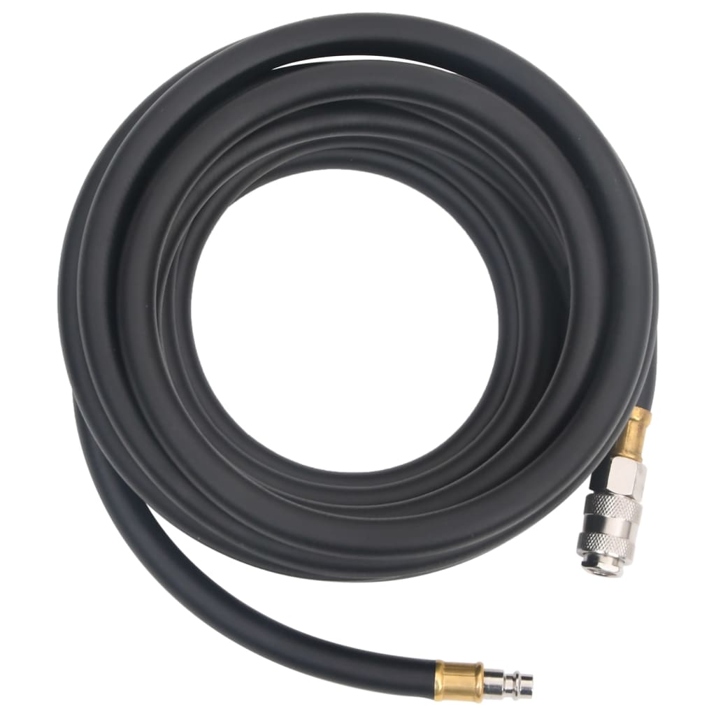 Hybrid Air Hose Black 0.6" 5 m Rubber and PVC