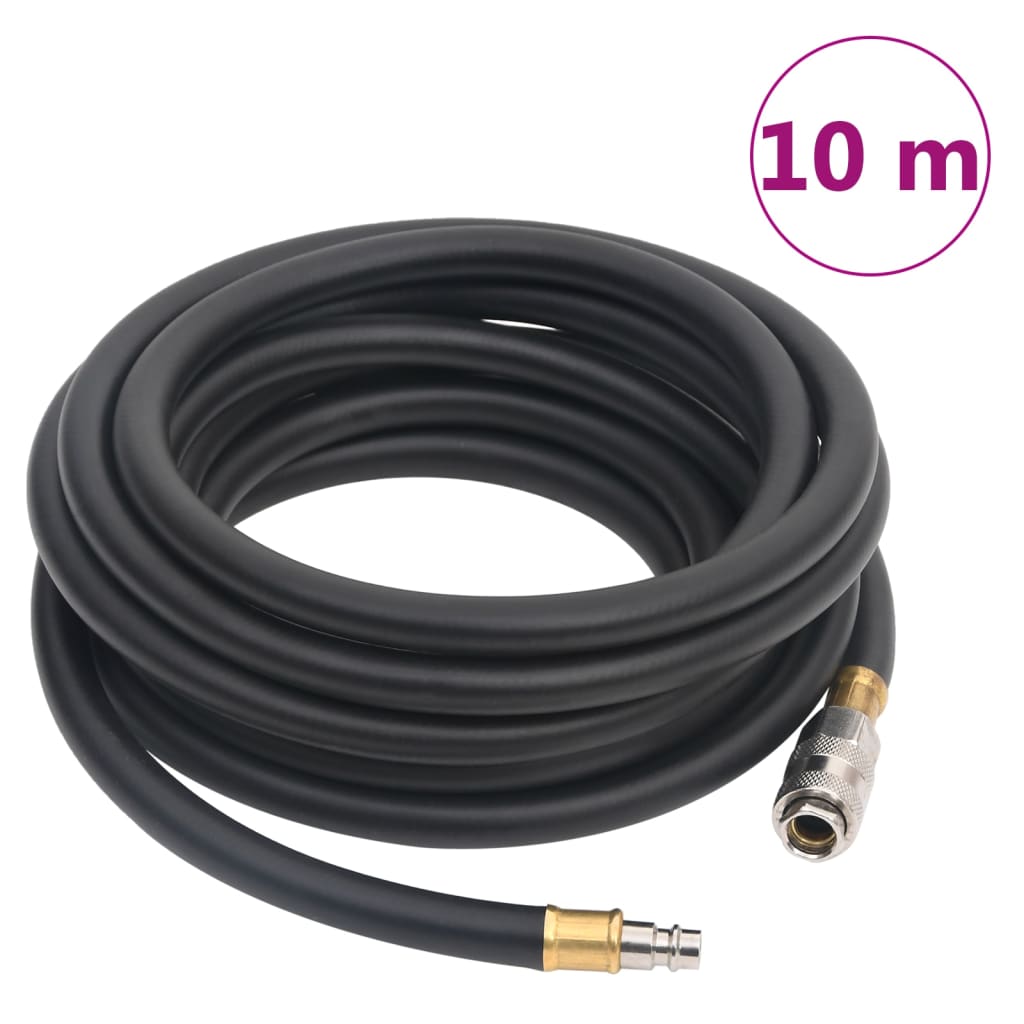 Hybrid Air Hose Black 0.6" 10 m Rubber and PVC