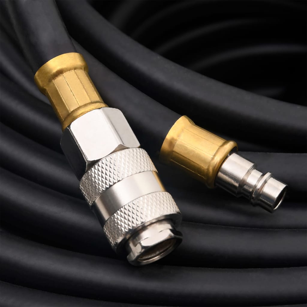 Hybrid Air Hose Black 0.6" 20 m Rubber and PVC