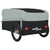 Bike Trailer Black and Grey 45 kg Iron