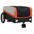 Bike Trailer Black and Orange 30 kg Iron