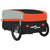 Bike Trailer Black and Orange 45 kg Iron