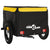 Bike Trailer Black and Yellow 30 kg Iron