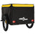 Bike Trailer Black and Yellow 45 kg Iron