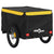 Bike Trailer Black and Yellow 30 kg Iron